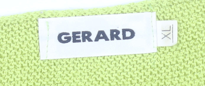 Gerard Women’s Yellow XL Pullover Jumper Beaded Round Neck