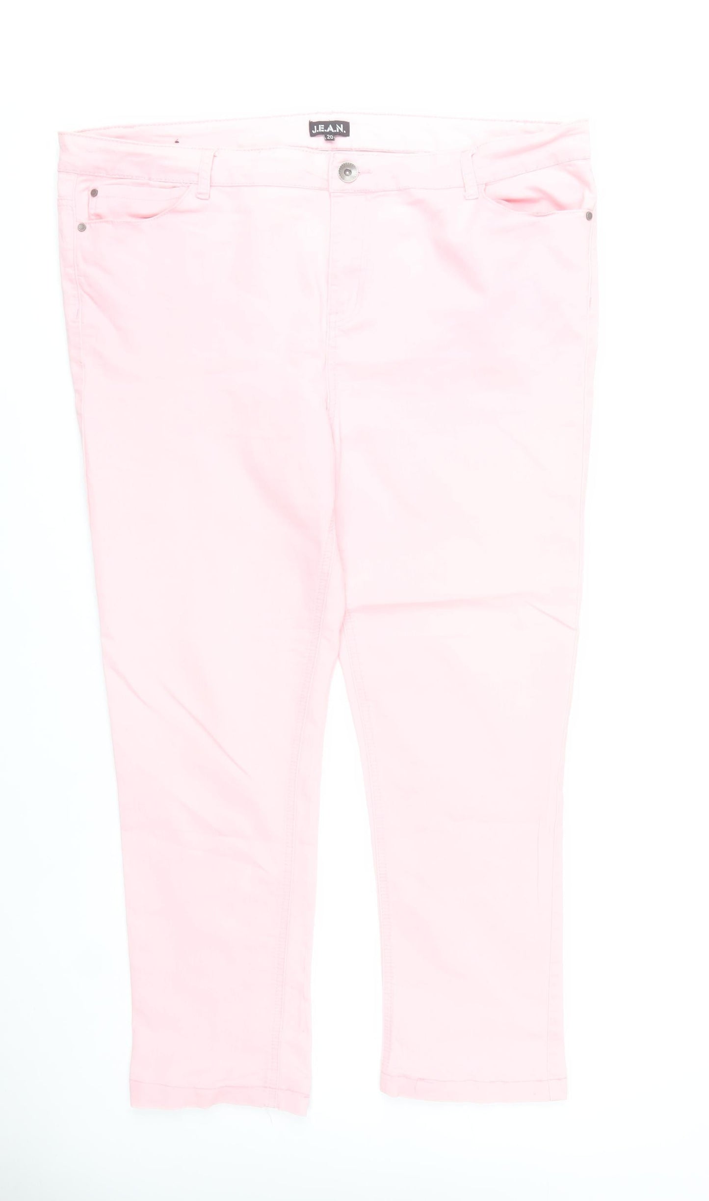 J.E.A.N. Womens Pink Size 20 Straight Leg Jeans Cotton Blend
