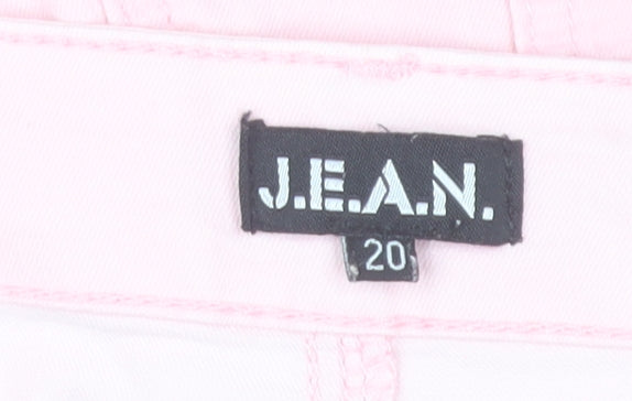 J.E.A.N. Womens Pink Size 20 Straight Leg Jeans Cotton Blend