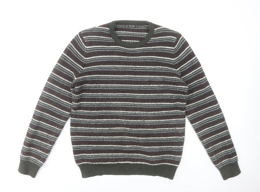 Dunnes Stores Women’s Multicoloured Striped Knit Jumper Size M
