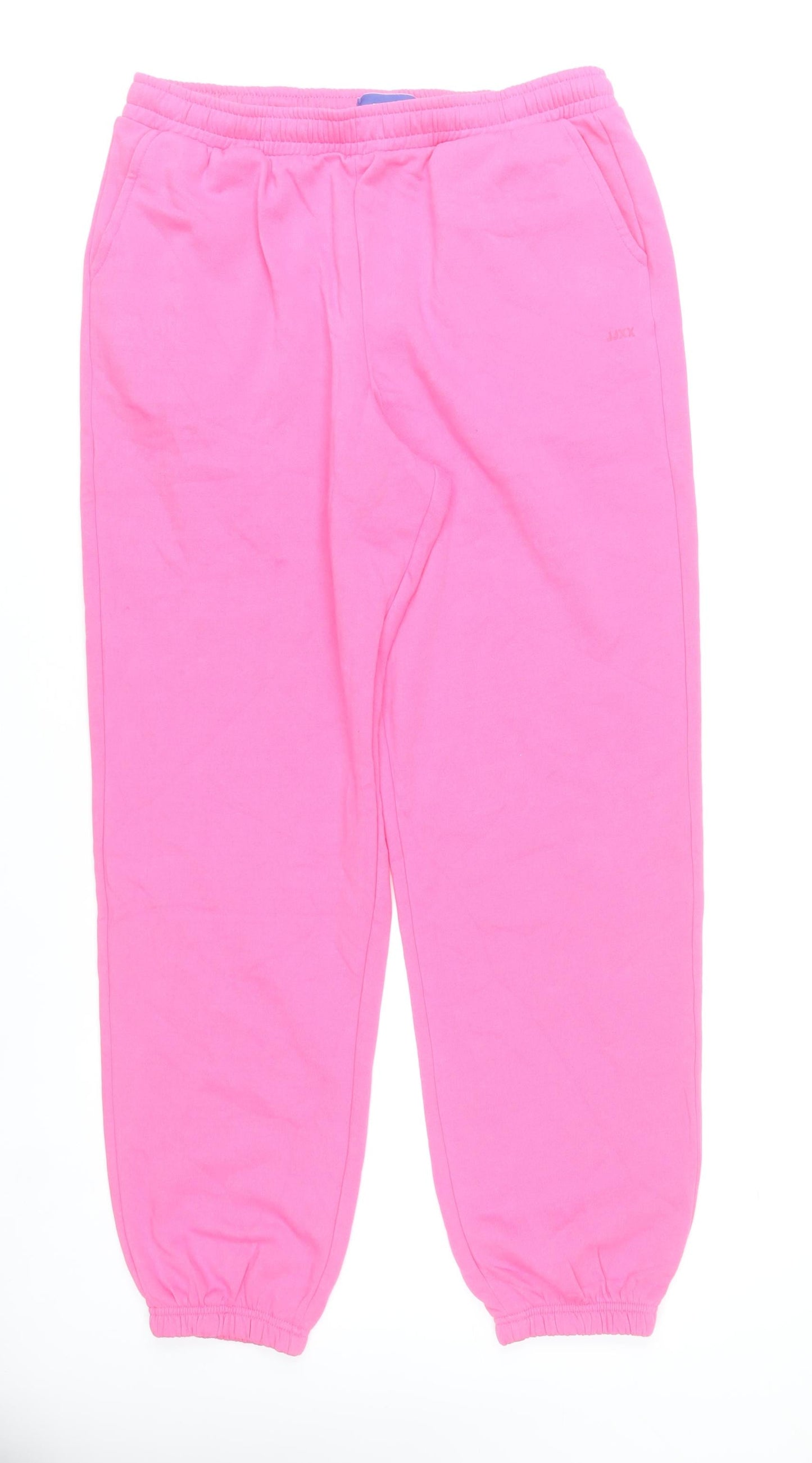JJXX Womens Pink XL Sweatpants Cotton Blend Casual Trousers