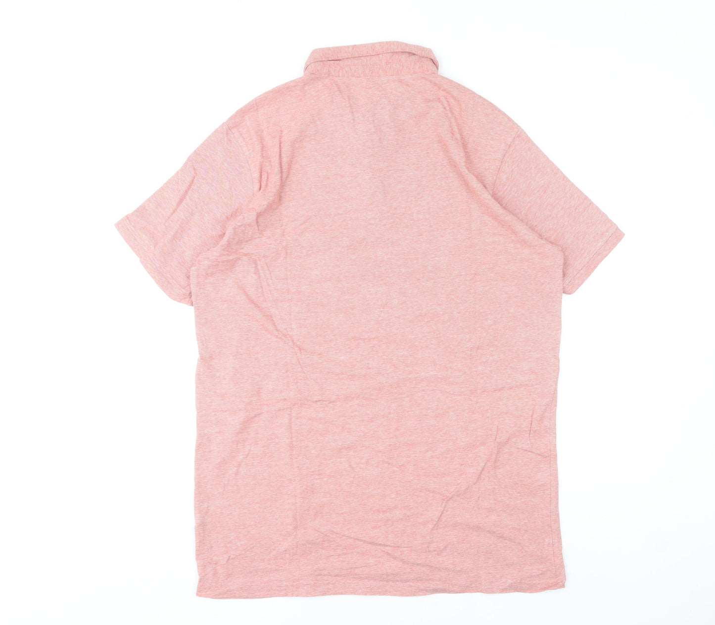 Dunnes Stores Men’s Pink Cotton Blend Polo Shirt Size L