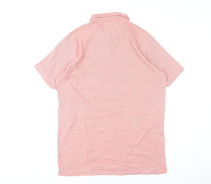 Dunnes Stores Men’s Pink Cotton Blend Polo Shirt Size L