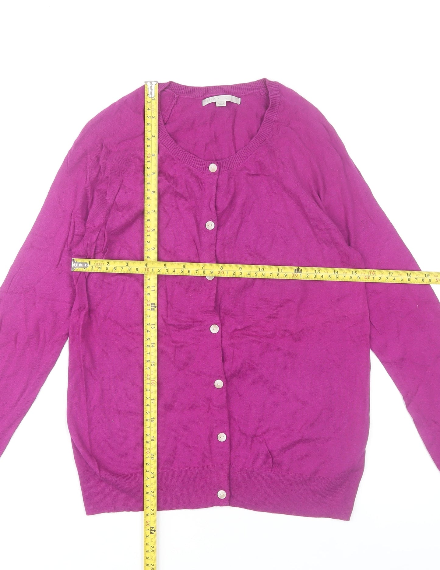 Gap Women’s Purple Knit Cotton Cardigan XS Long Sleeve Button Front