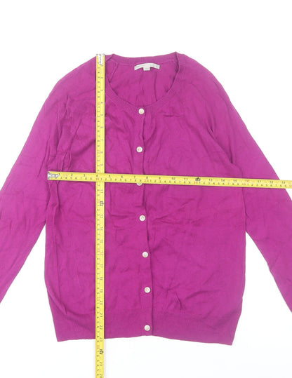 Gap Women’s Purple Knit Cotton Cardigan XS Long Sleeve Button Front
