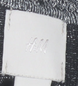 H&M Women’s Grey Slim Fit Roll Neck Knit Top Size S