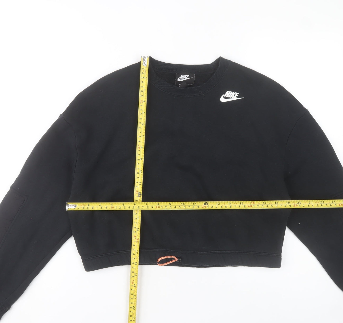 Nike Women’s Black M Loose Fit Pullover Sweatshirt Logo Sportswear