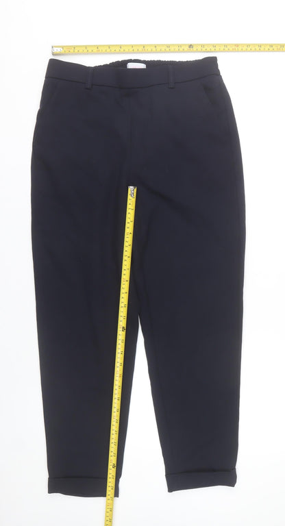 Savida Womens Navy Blue Chino Trousers Size 12 Regular Workwear