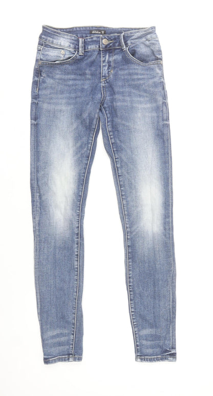 Diverse Womens Blue Skinny Jeans Size 8 Slim Fit Mid Rise Stretch
