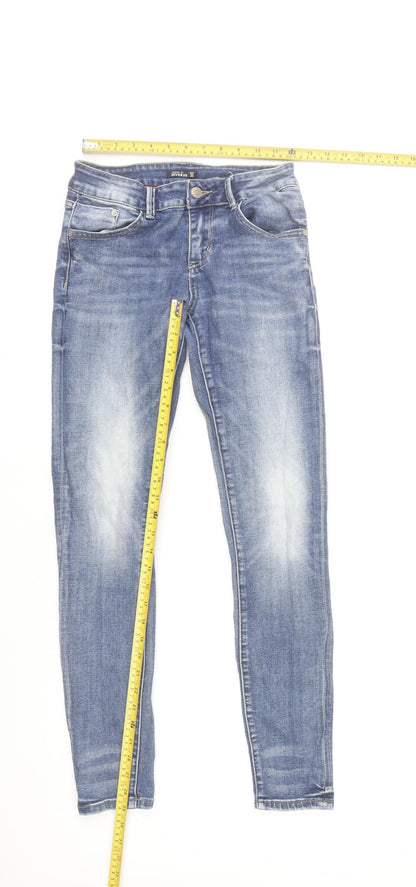 Diverse Womens Blue Skinny Jeans Size 8 Slim Fit Mid Rise Stretch