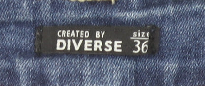 Diverse Womens Blue Skinny Jeans Size 8 Slim Fit Mid Rise Stretch