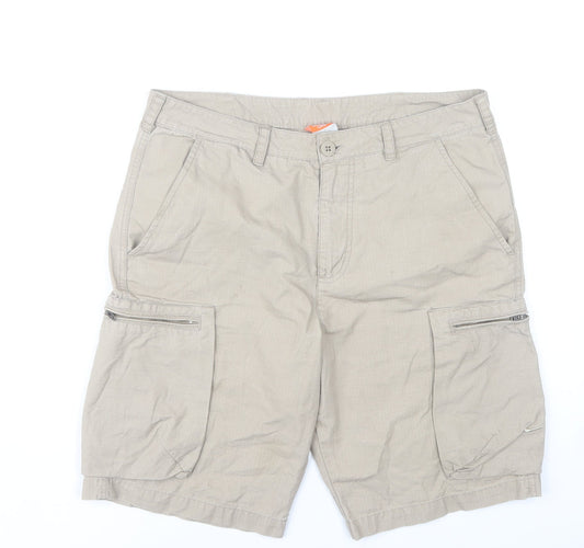 Nike Men's Beige Cargo Shorts Size M 30in Cotton Pockets