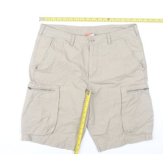 Nike Men's Beige Cargo Shorts Size M 30in Cotton Pockets