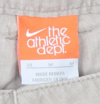 Nike Men's Beige Cargo Shorts Size M 30in Cotton Pockets
