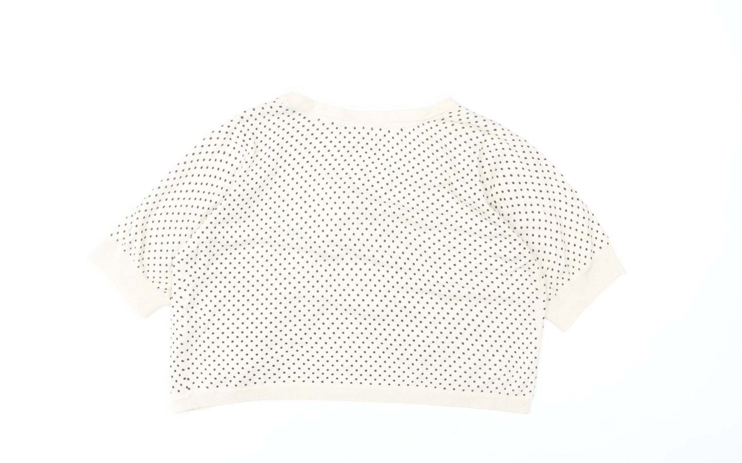 Marks and Spencer Womens Ivory Shrug Cardigan Size 16 Polka Dot