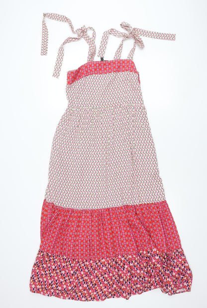 Rowen Avenue Womens Multicoloured Midi Fit & Flare Dress Size 10