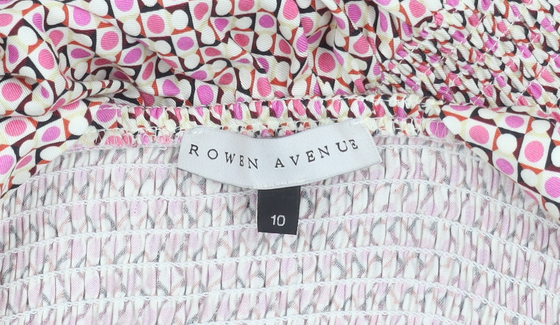 Rowen Avenue Womens Multicoloured Midi Fit & Flare Dress Size 10
