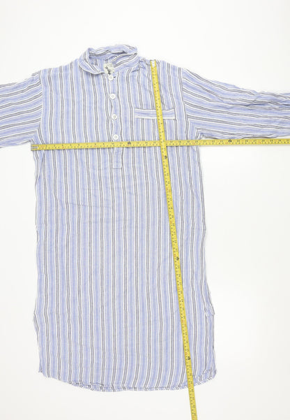 Peter Christian Women’s Blue Striped Cotton Shirt Dress M