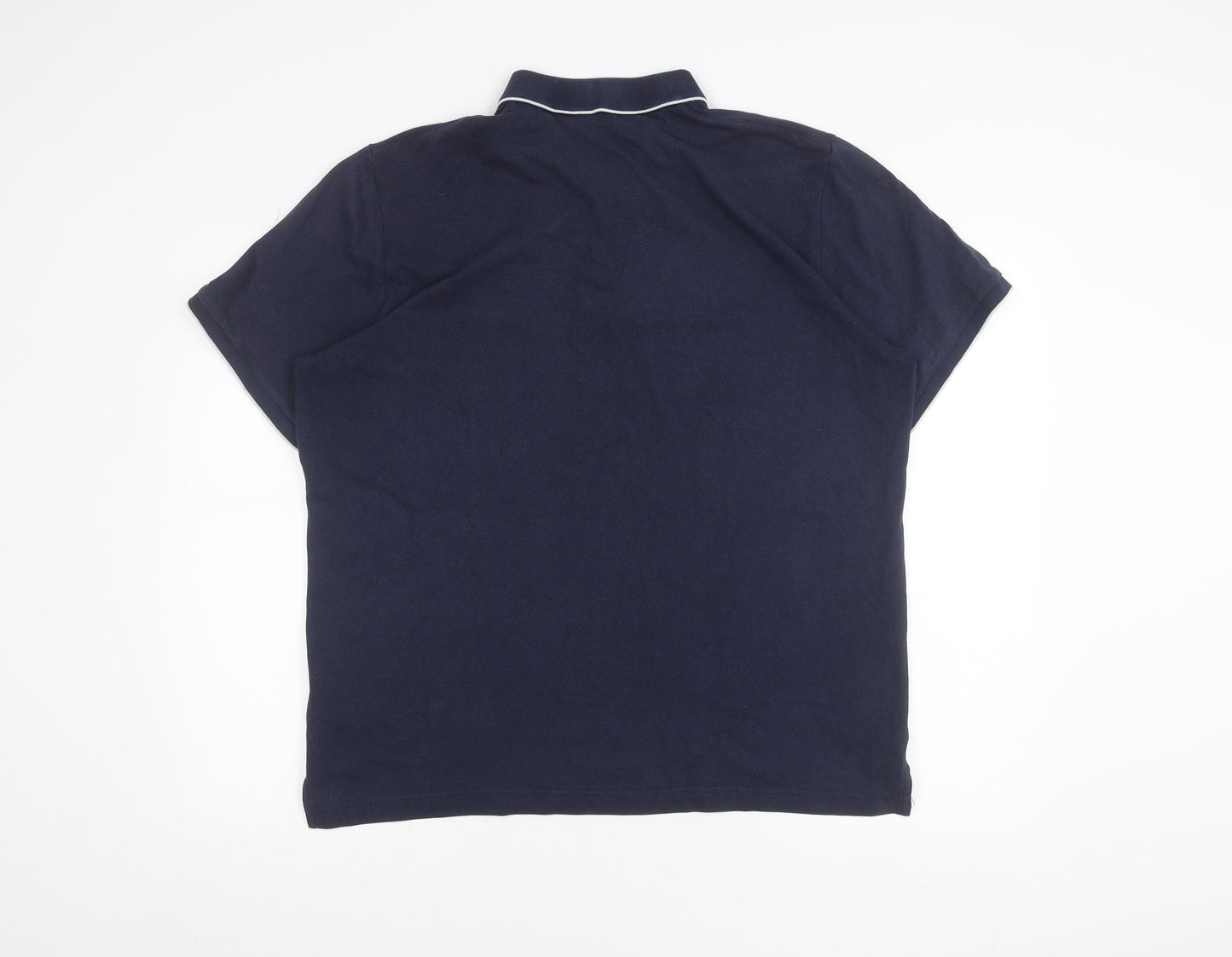 GANT Men’s Navy Blue 2XL Polo Shirt Short Sleeve Tech Prep