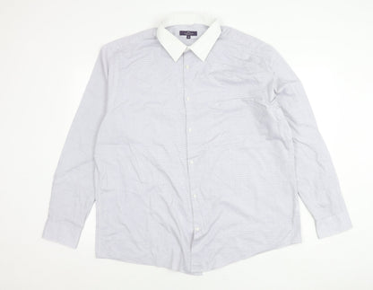 Tailor & Cutter Men’s Grey Check Shirt 18 Regular Fit Long Sleeve