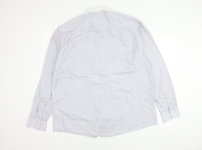 Tailor & Cutter Men’s Grey Check Shirt 18 Regular Fit Long Sleeve
