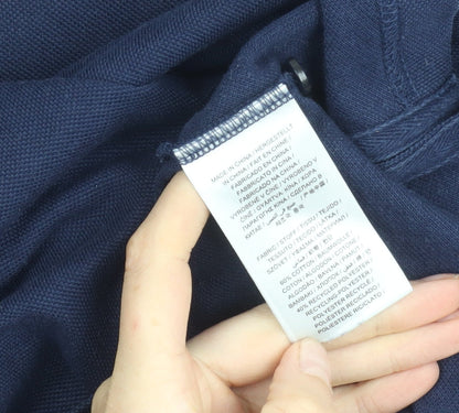 Gant Men’s Navy Blue 3XL Tech Prep Polo Shirt Short Sleeve Cotton Blend