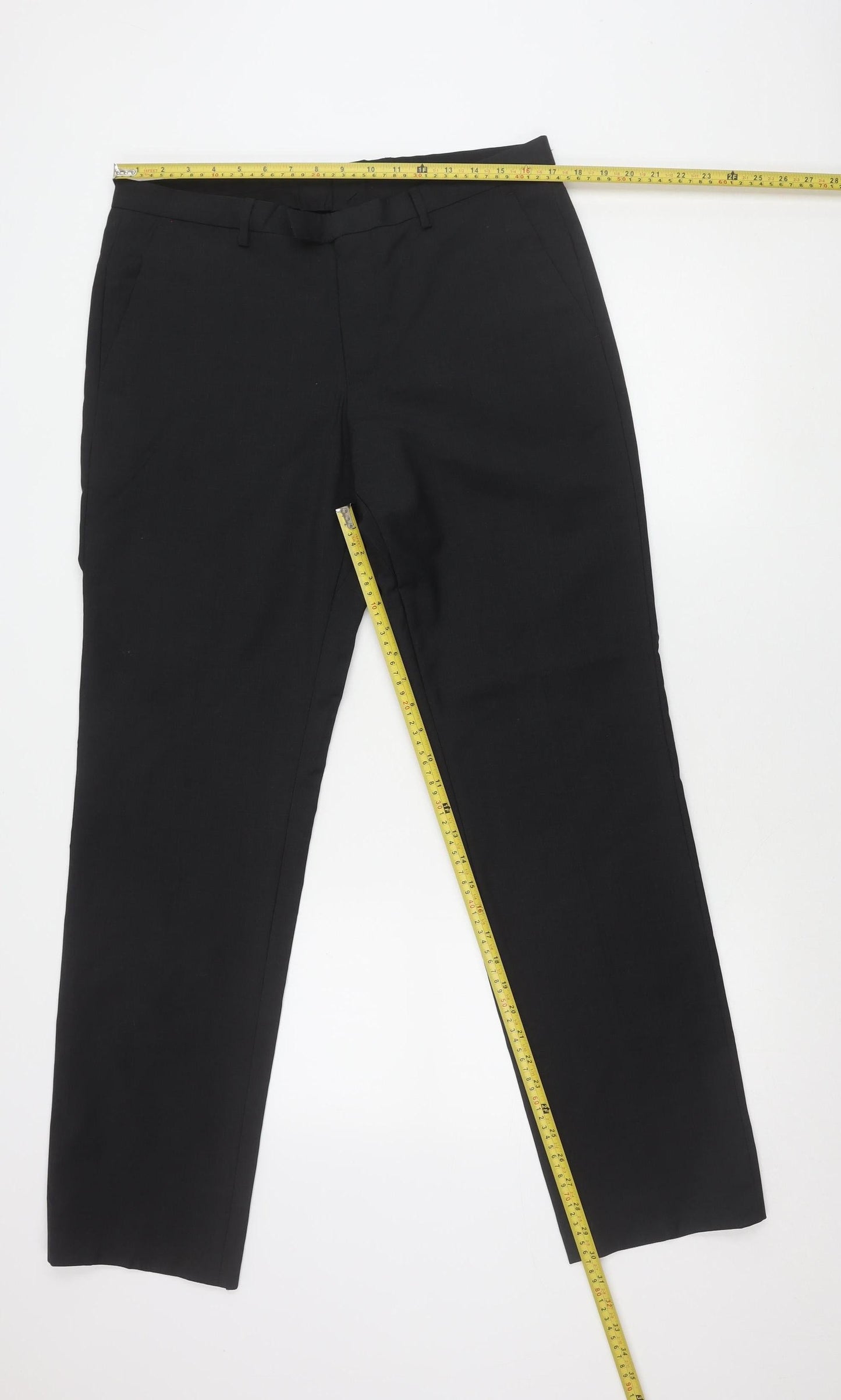 Hugo Boss Men’s Black Wool Dress Pants Size M Regular Fit