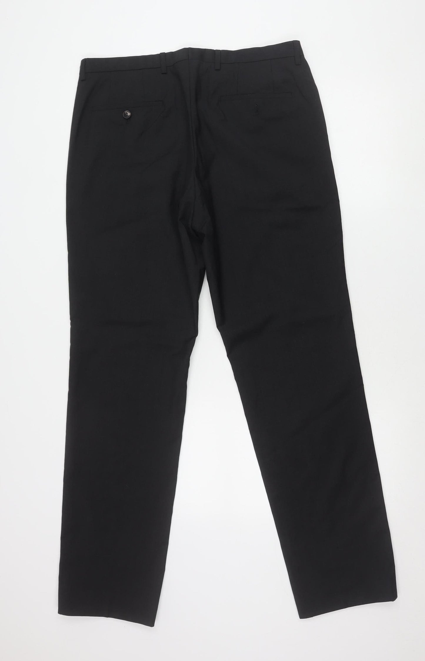 Hugo Boss Men’s Black Wool Dress Pants Size M Regular Fit