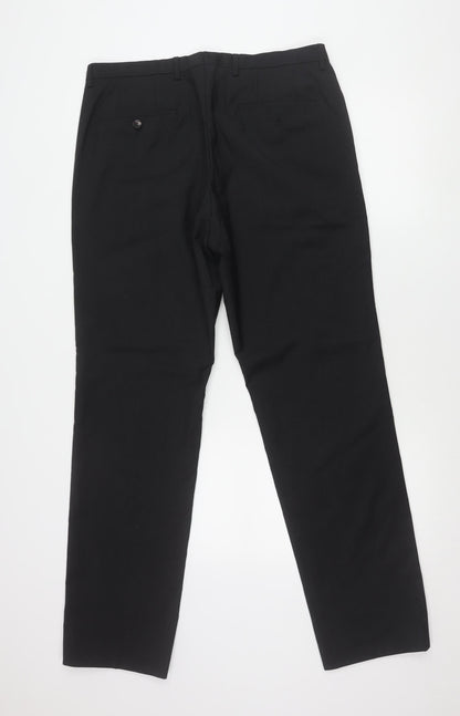 Hugo Boss Men’s Black Wool Dress Pants Size M Regular Fit