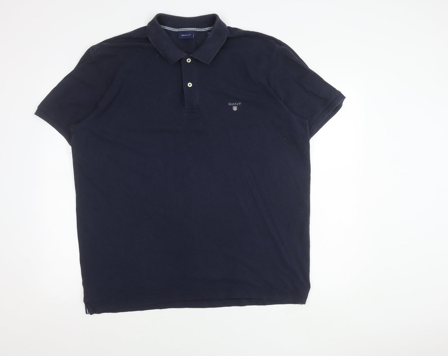 Gant Men’s Navy Blue 2XL Cotton Polo Shirt Classic Fit