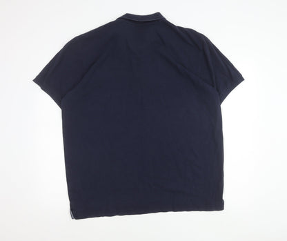 Gant Men’s Navy Blue 2XL Cotton Polo Shirt Classic Fit