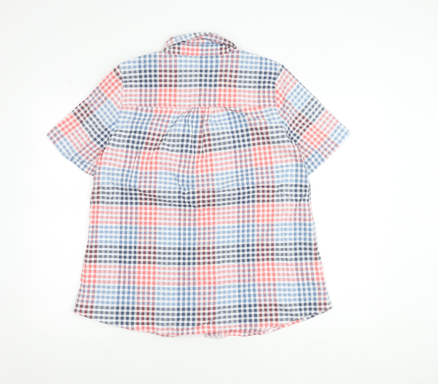 d&co Denim Company Men's Multicoloured Check Shirt M Short Sleeve