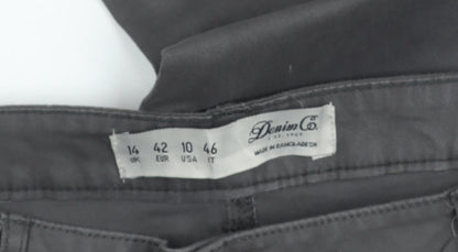 Denim Co. Womens Grey Skinny Jeans Size 14 Slim Fit Stretch