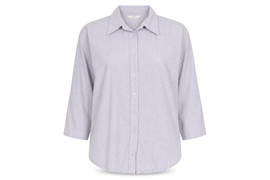 Marks and Spencer Women’s Purple Check Button-Up Shirt UK 12