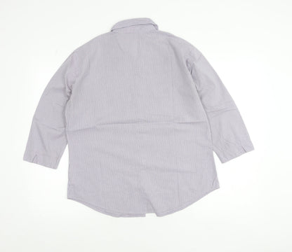Marks and Spencer Women’s Purple Check Button-Up Shirt UK 12