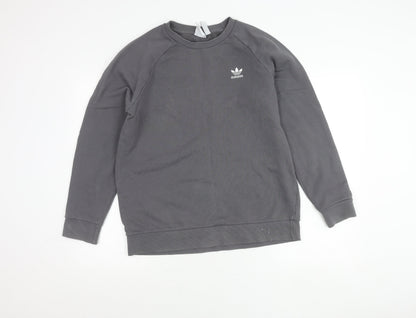 Mens UK Size M adidas Grey Pullover Sweatshirt