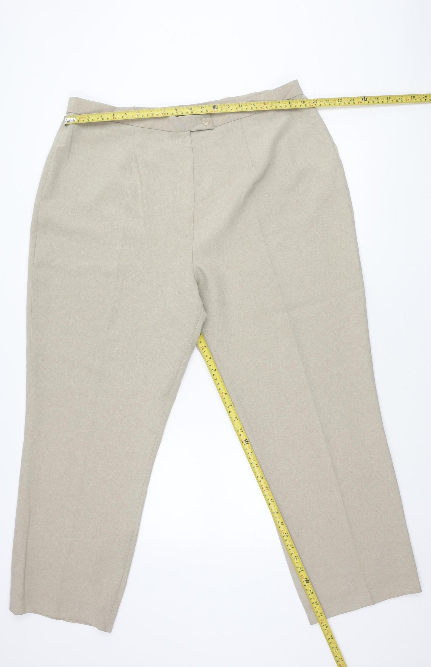 Berkertex Women’s Beige Size 22 Straight Leg Dress Pants