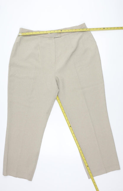 Berkertex Women’s Beige Size 22 Straight Leg Dress Pants