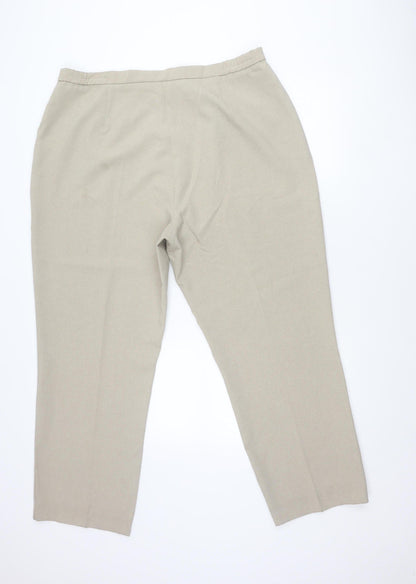 Berkertex Women’s Beige Size 22 Straight Leg Dress Pants
