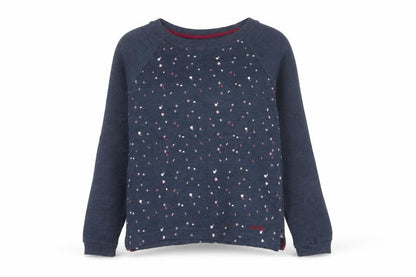 Weird Fish Womens Blue Size 8 Embroidered Pullover Jumper