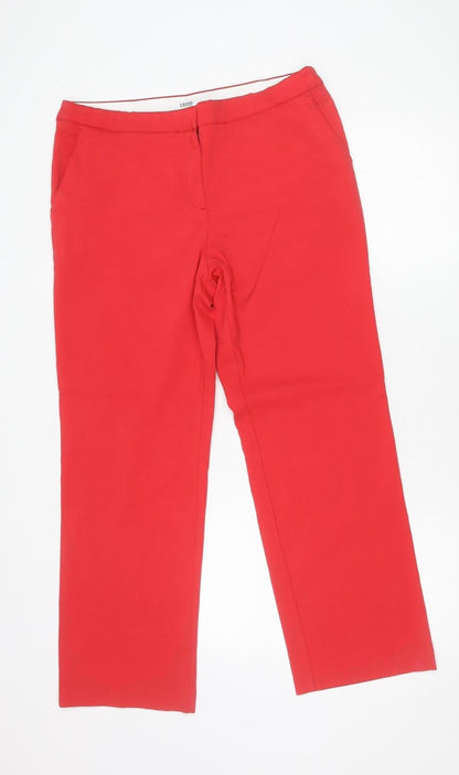 Izod Women’s Red Golf Trousers Size 12 Stretch Straight Fit