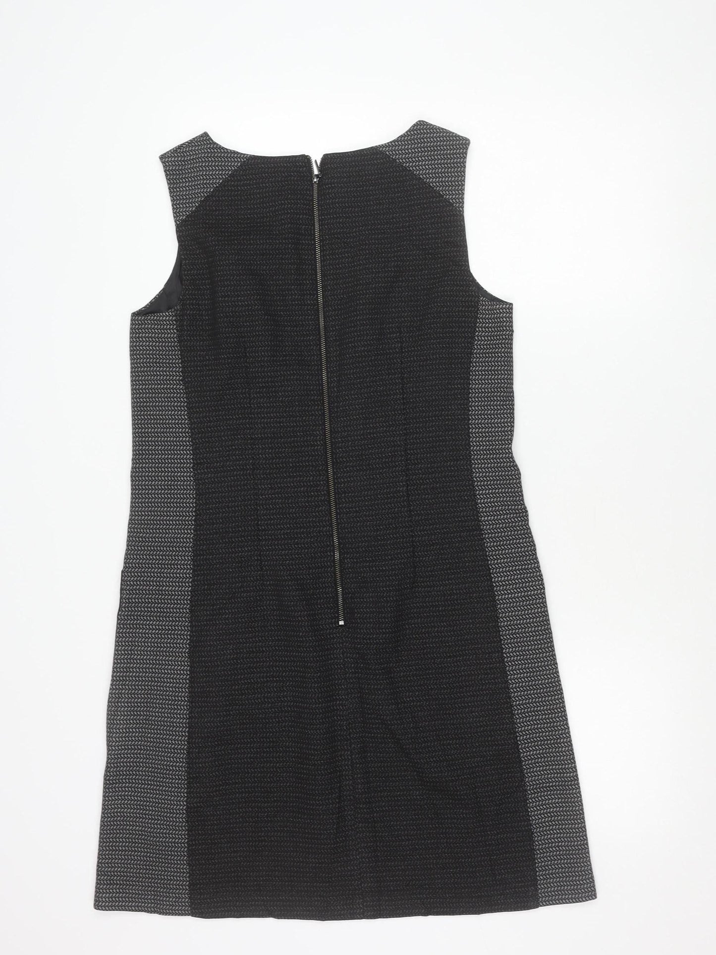 Next Women’s Black Shift Work Dress Size 10 Sleeveless Tailored