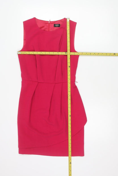 Oasis Women’s Pink Size 8 Knee Length Sheath Sleeveless Dress