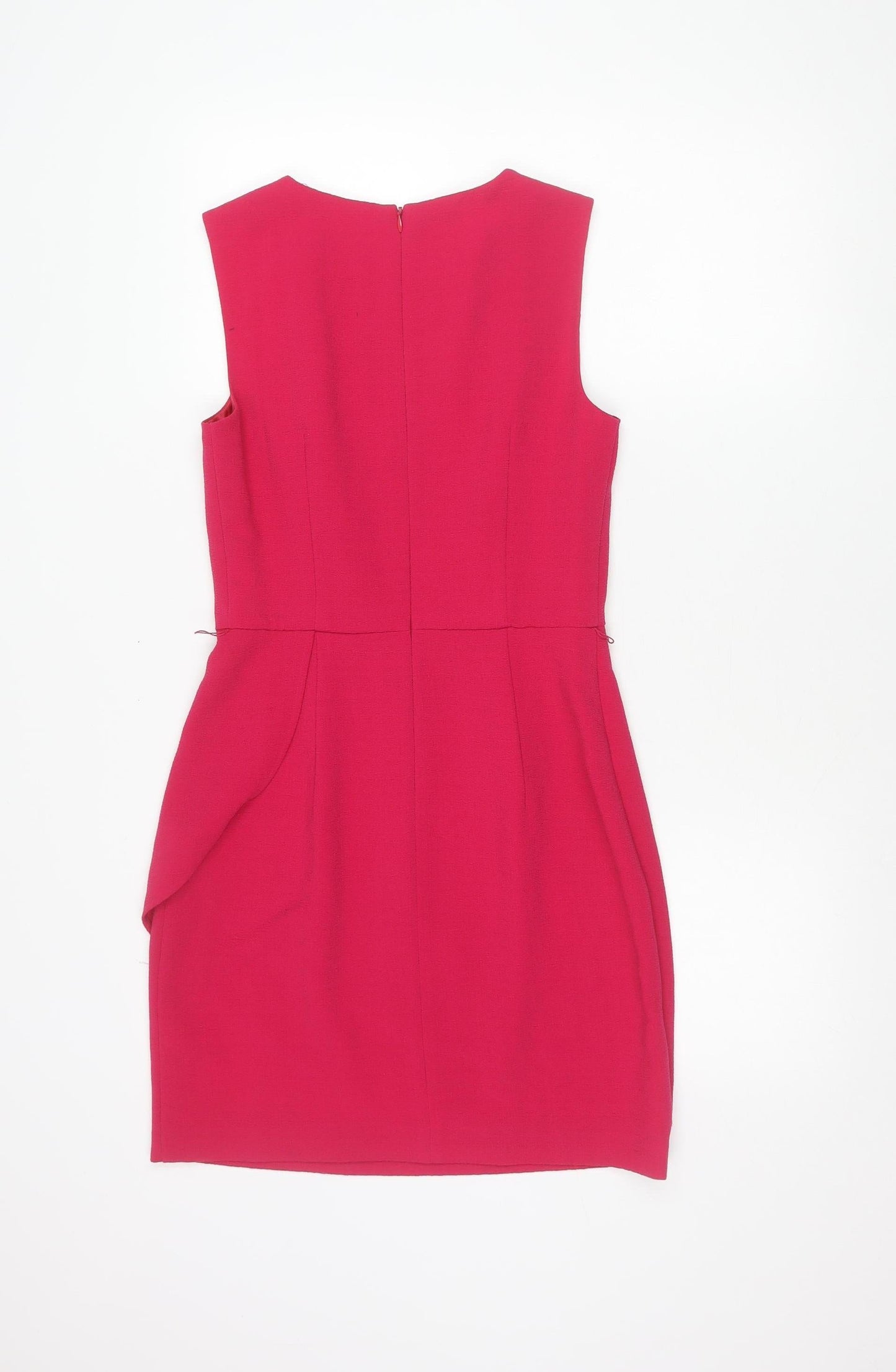 Oasis Women’s Pink Size 8 Knee Length Sheath Sleeveless Dress