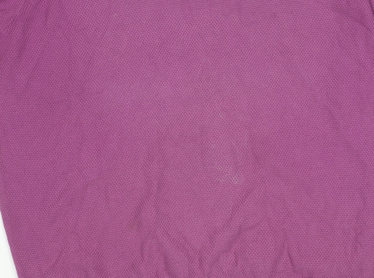 Tricot Denim Men’s Purple Cotton Crew Neck Jumper L