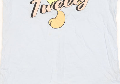 Looney Tunes Women’s Blue XS Tweety T-Shirt Short Sleeve Casual