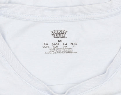 Looney Tunes Women’s Blue XS Tweety T-Shirt Short Sleeve Casual