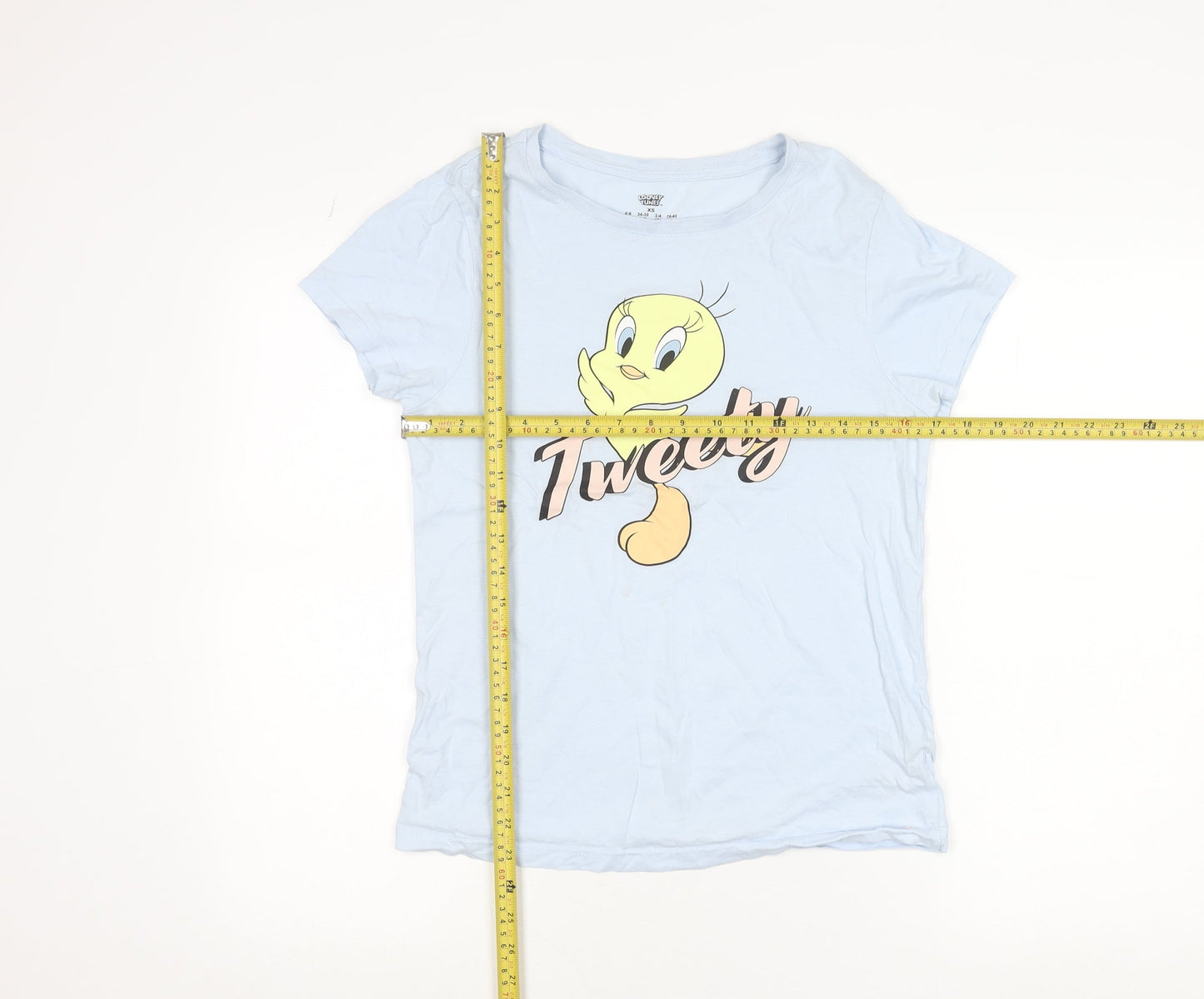 Looney Tunes Women’s Blue XS Tweety T-Shirt Short Sleeve Casual