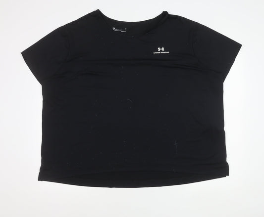 Under Armour Men’s Black 3XL HeatGear T-Shirt Loose Fit