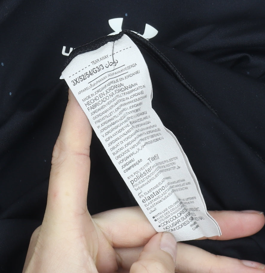 Under Armour Men’s Black 3XL HeatGear T-Shirt Loose Fit